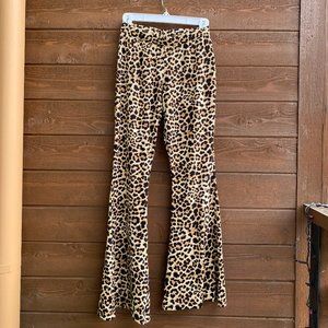 Leopard Flare Pants